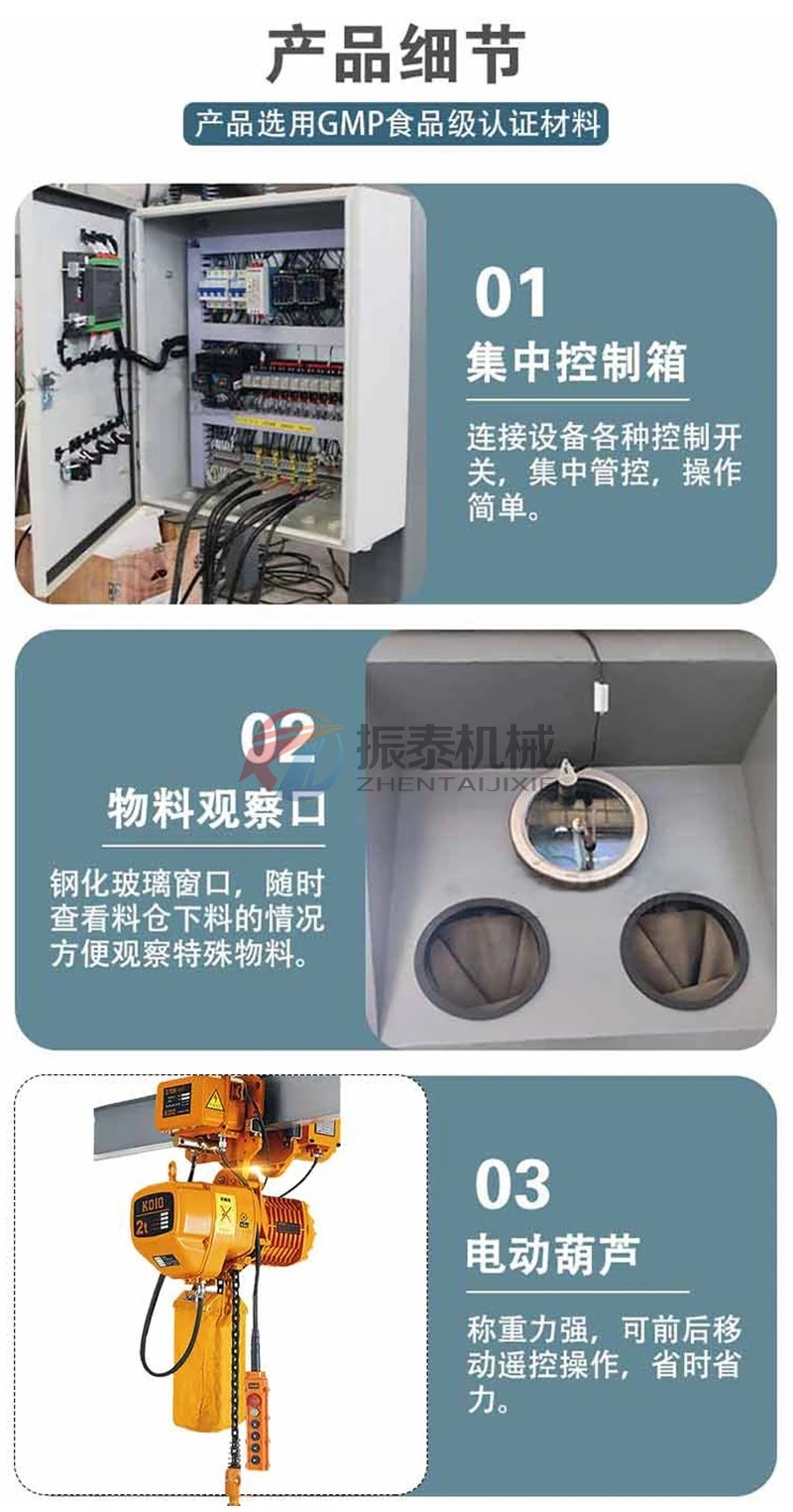 染料粉末噸袋拆包機(jī)細(xì)節(jié)